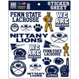 sticker sheet Penn State Lacrosse